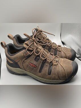 KEEN Utility Flint II Waterproof Steel Toe work shoes size 11D WIDE
